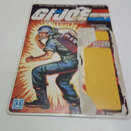1982 GI Joe Breaker Full Uncut Filecard front