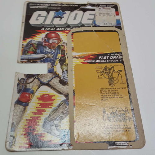 1987 GI Joe Fast Draw Filecard front