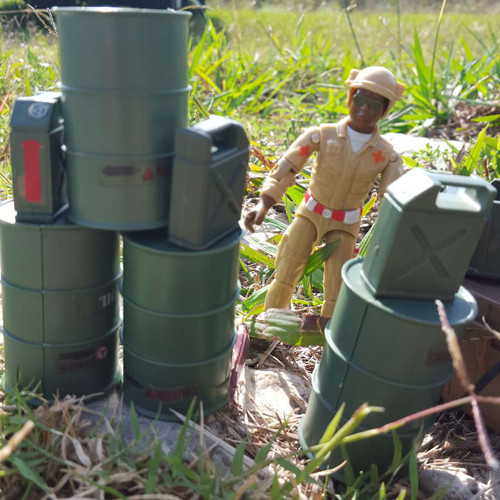 Doc investigating the camp