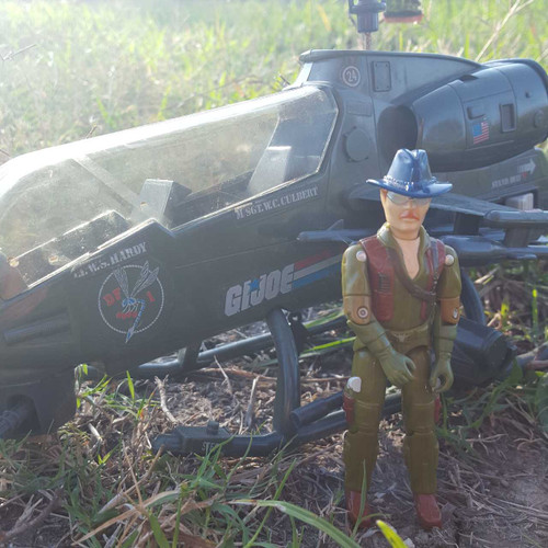 1983 GI Joe Dragonfly XH-1 and Wild Bill