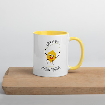 Easy Peasy Lemon Squeezy Mug with Color Inside