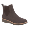 Twin Gusset Ankle Wedge Boots Brown Twin Gusset Ankle Wedge Boots Brown