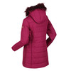 Regatta Fabrizia II Girls Full Zip Parka Hood Quilted Coat Raspberry Radiance