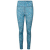 Dare2B Women's Influential Tight Gym Leggings Capri Blue Fracture