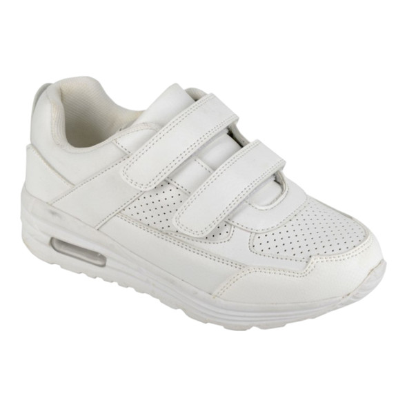 DEK Kids Casual Strap Up School Air Trainers White DEK Kids Casual Strap Up School Air Trainers White
