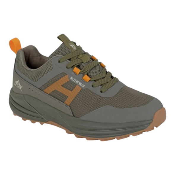 Aztek Waterproof Trail Trekking Trainer Khaki Green Aztek Waterproof Trail Trekking Trainer Khaki Green