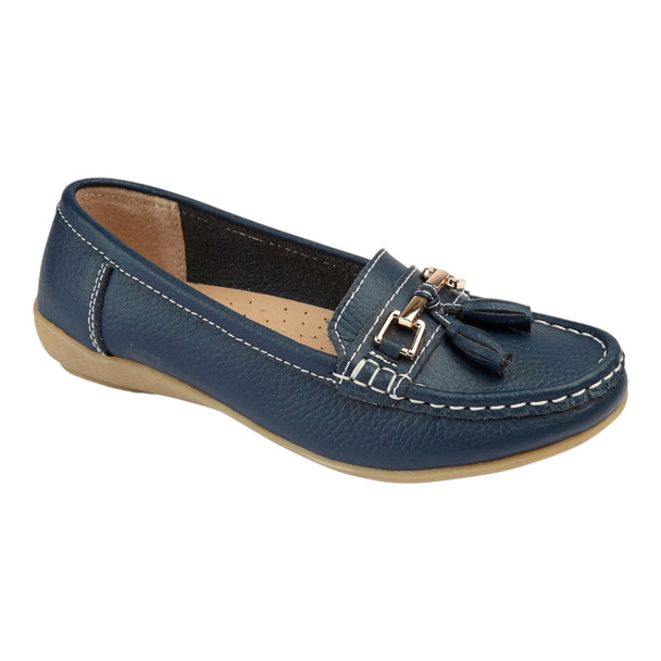 Jo & Joe Ladies Wide Fit Flat Loafers – Classic Comfort in Over 35 Colours | Wide Fit