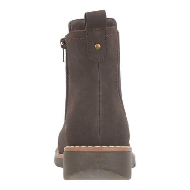 Twin Gusset Ankle Wedge Boots Brown Twin Gusset Ankle Wedge Boots Brown