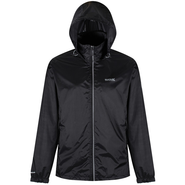 Regatta Men's Lyle IV Packaway Rain Coat Black