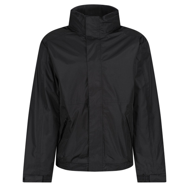 Regatta Dover Men's Fleece Lined Waterproof Bomber Jacket Black Ash