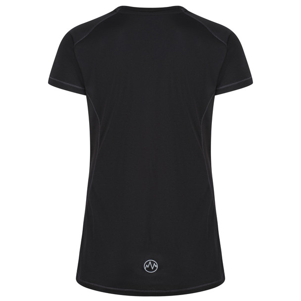 Regatta Women Breathable Wicking T Shirt Cool Dry Running Performance for Sports/Gym Black/Black