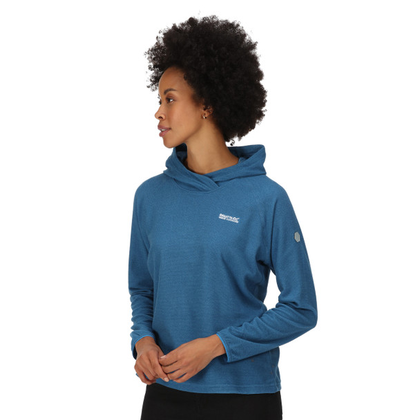 Regatta Womens Montes Lightweight Hoody Vallarta Blue/Dark Denim