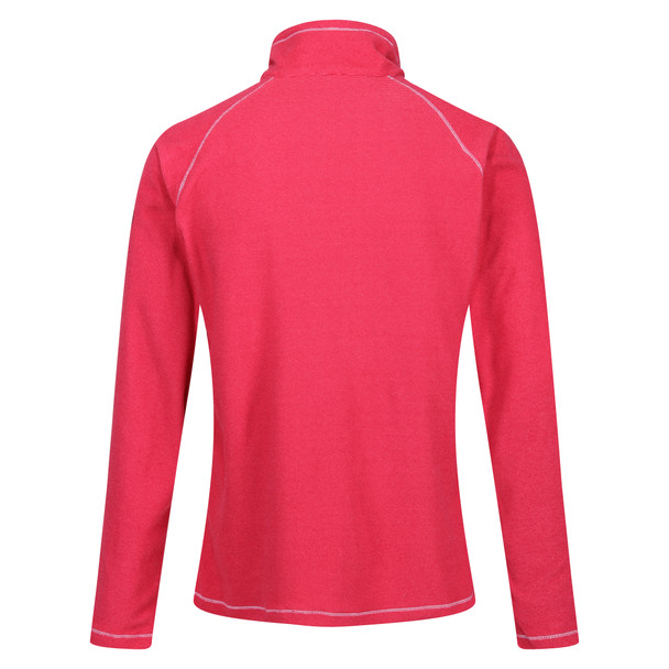Womens Regatta Montes Light Weight Micro Fleece Half Zip Quick Dry Top Pink Potion