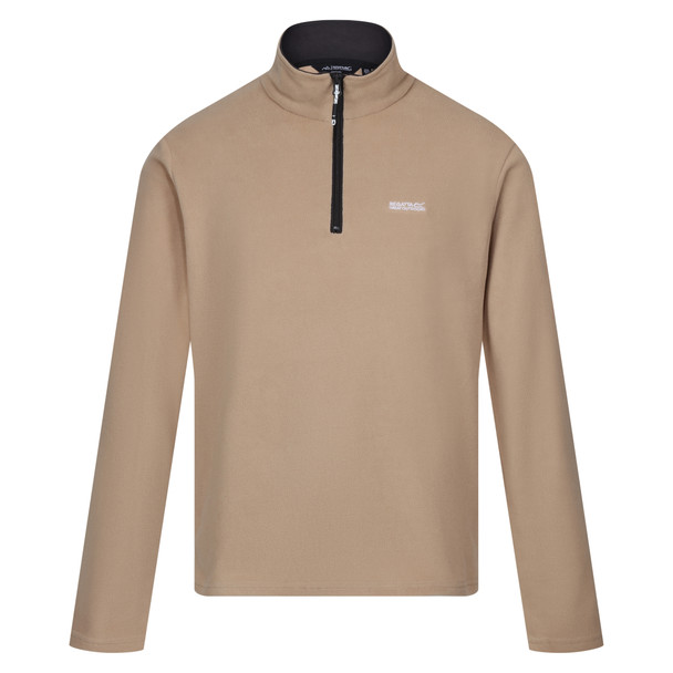 Regatta Men's Thompson Lightweight Half Zip Fleece Oat/Ash