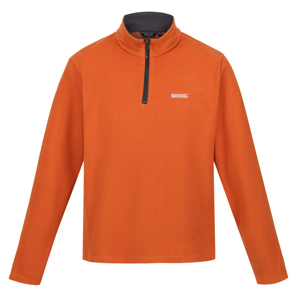 Regatta Men's Thompson Lightweight Half Zip Fleece Burnt Copper