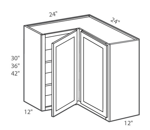 Shaker Cinder 24" X 30" Wall Easy Reach Cabinet, RTA Cabinet Co.-Madison, WI