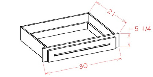 Shaker Black Desk Drawer, Cabinets By Friday-Madison, WI