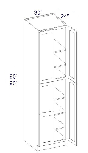 Verona Autumn 30" X 96" Tall Pantry Cabinet, RTA Cabinet Co.-Madison, WI