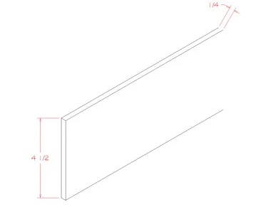Shaker Antique 96" Toe Kick Cover Molding, RTA Cabinet Co.-Madison, WI