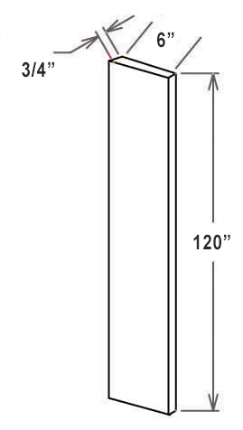Classic Sage 6" X 120" Tall Filler, RTA Cabinet Co.-Madison, WI