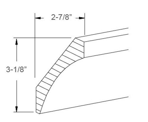 Elegant Mahogany Medium Profile Cove Crown Molding, Cabinets By Friday-Madison, WI