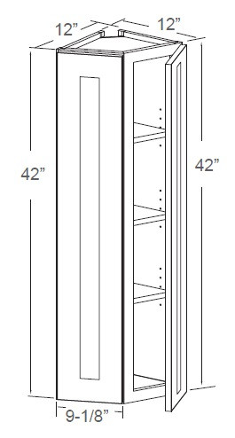 Estate Pearl 24" X 42" Wall Easy Reach Cabinet, RTA Cabinet Co.-Madison, WI