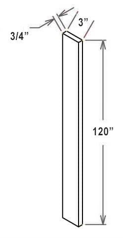 Estate Pearl 3" X 120" Tall Filler, RTA Cabinet Co.-Madison, WI