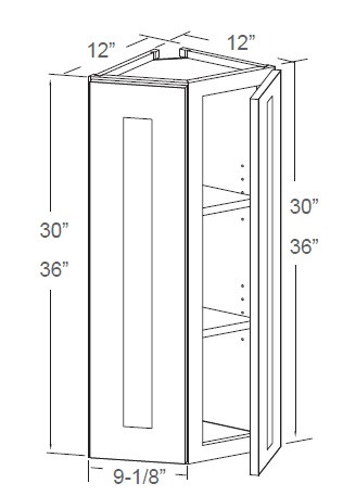 Estate Woodlands 24" X 30" Wall Easy Reach Cabinet, RTA Cabinet Co.-Madison, WI