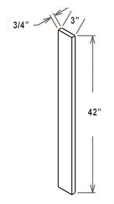 Estate Woodlands 3" X 42" Universal Filler, Cabinets By Friday-Madison, WI