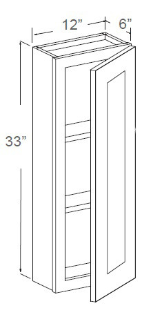 Luxe Scotch 12" X 33" Medicine Cabinet, RTA Cabinet Co.-Madison, WI