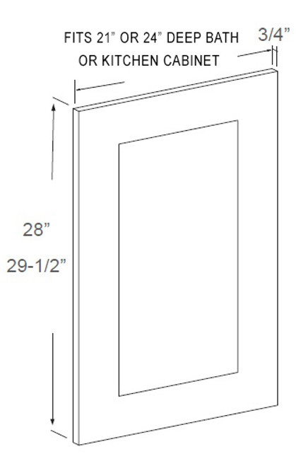 Modern Espresso Decorative End Panel For Base Cabinets, Cabinets By Friday-Madison, WI