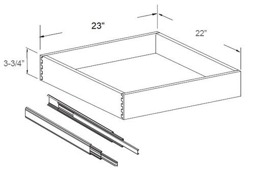 Modern Espresso Roll Out Tray For 27" Base Cabinet, RTA Cabinet Co.-Madison, WI