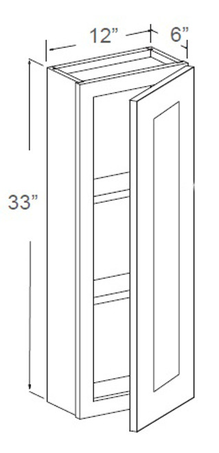 Modern Greige 12" X 33" Medicine Cabinet, Cabinets By Friday-Madison, WI