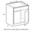 Shaker Grey 30" Sink Base Cabinet, RTA Cabinet Co.-Madison, WI