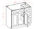 Shaker Grey 36" Vanity Base Cabinet 3 Right Drawers, RTA Cabinet Co.-Madison, WI