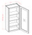 Shaker Dove 15" X 36" Prepped For Glass Wall Cabinet, Cabinets By Friday-Madison, WI