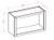 Shaker Dove 30" X 18" Open Wall Cabinet, RTA Cabinet Co.-Madison, WI