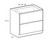 Shaker Dove 36" Two Drawer Base Cabinet, Cabinets By Friday-Madison, WI