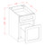 Shaker Cinder 18" Drawer File Base Cabinet, Cabinets By Friday-Madison, WI