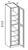 Shaker Navy 18" X 84" Tall Pantry Cabinet, RTA Cabinet Co.-Madison, WI