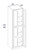 Shaker Navy 30" X 90" Tall Pantry Cabinet, RTA Cabinet Co.-Madison, WI