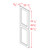 Verona White 96'H Decorative End Panel Set, Cabinets By Friday-Madison, WI