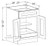 Verona Autumn 24" Base Cabinet With 1 Roll Out Tray, RTA Cabinet Co.-Madison, WI
