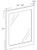 Birch White Shaker 24" X 27" Mirror, RTA Cabinet Co.-Madison, WI