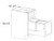 Birch Java Shaker 18" Double Trash Base Cabinet, RTA Cabinet Co.-Madison, WI