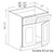 Birch Java Shaker 30" Sink Base Cabinet, Cabinets By Friday-Madison, WI