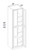 Shaker White 24" X 84" Tall Pantry Cabinet, Cabinets By Friday-Madison, WI