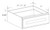 Classic Dove White 24" Vanity Knee Drawer, Cabinets By Friday-Madison, WI