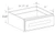 Classic Dove White 24" Vanity Knee Drawer, RTA Cabinet Co.-Madison, WI