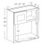 Classic Sage 27" X 42" Microwave Wall Cabinet, Cabinets By Friday-Madison, WI
